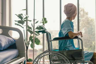 An oncology patient is being treated at a local hospital.